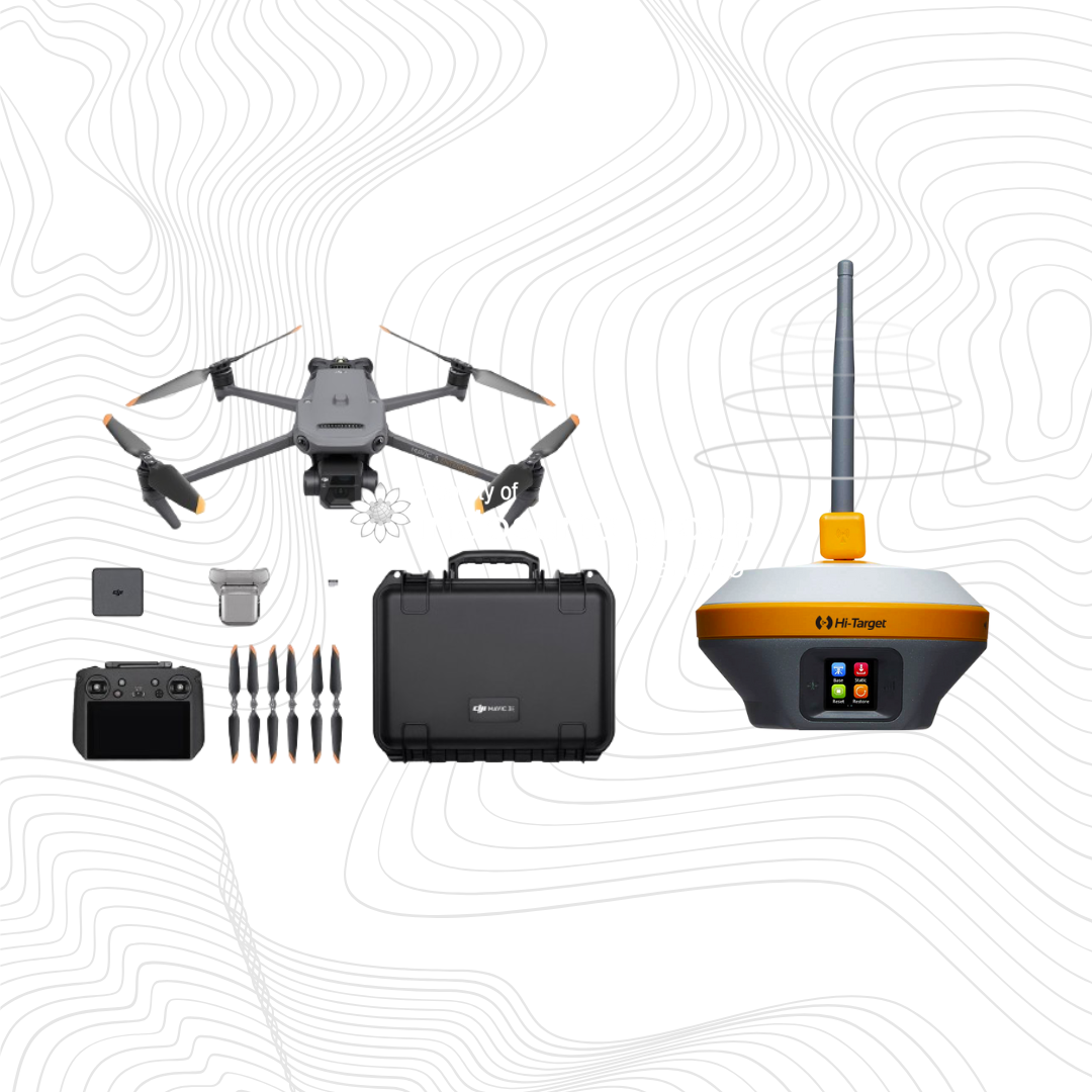 Kombinasi DJI Mavic 3E dan GPS HiTarget IRTK5