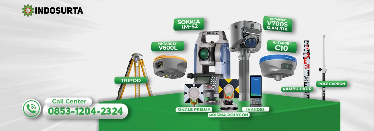 Jual alat survey pemetaan GPS Geodetic Total Station Hi-Target Sokkia Topcon bergaransi resmi Indosurta manado