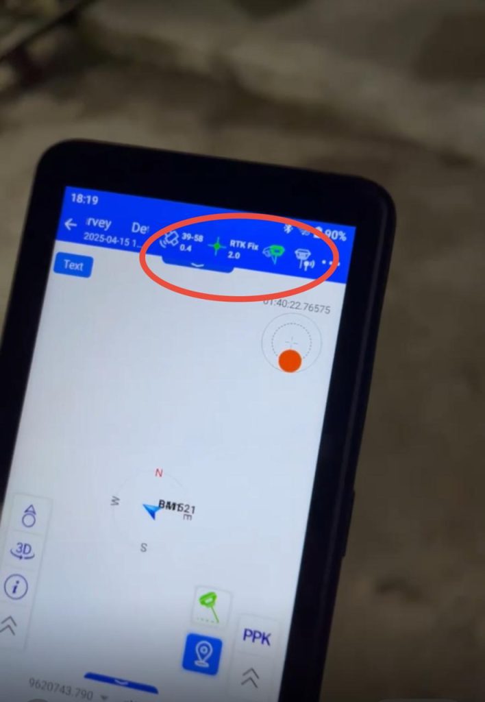 Status GNSS: Fix, Float, Single, DGPS, dan None