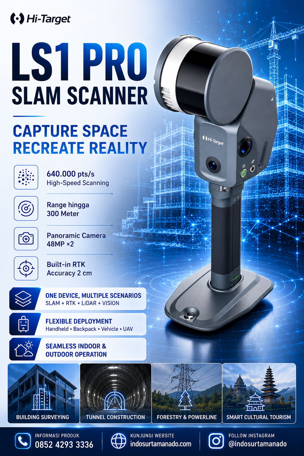 LS1 Pro SLAM Scanner